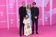Hilarie Burton alongside her family (Image via Getty)